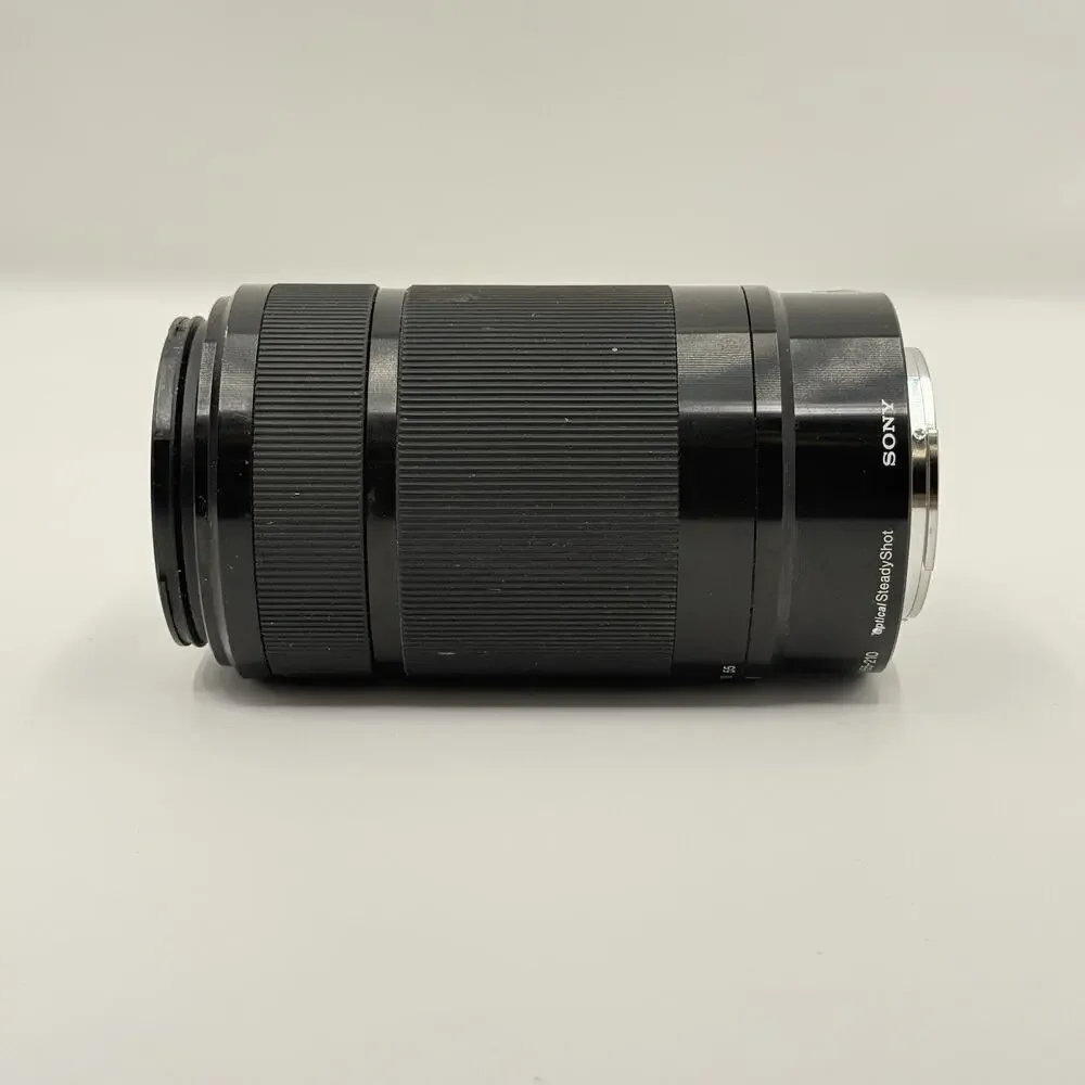 Sony E 55 210mm F4.5 6.3 OSS Zoom Lens SEL55210 Black Box Hood